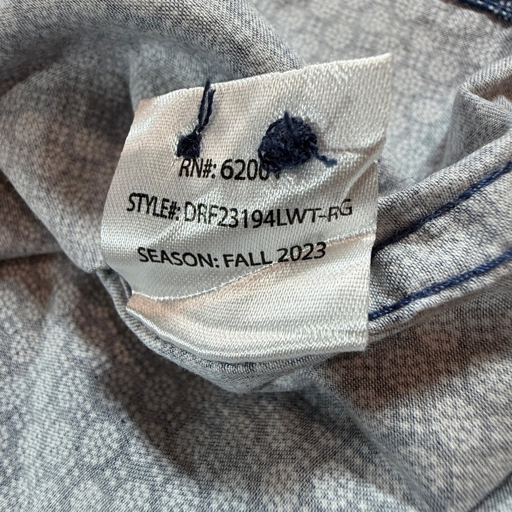 DSTRCT & Row‎ Mens XXXL Blue Geometric Medallion Button Down Shirt - Picture 7 of 7